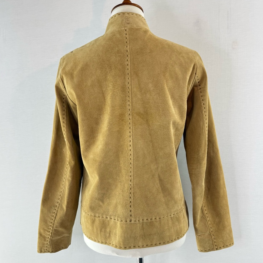 Gear For Sports Tan Suede Leather Jacket with Whipstitch Detail - Picture 4 of 12